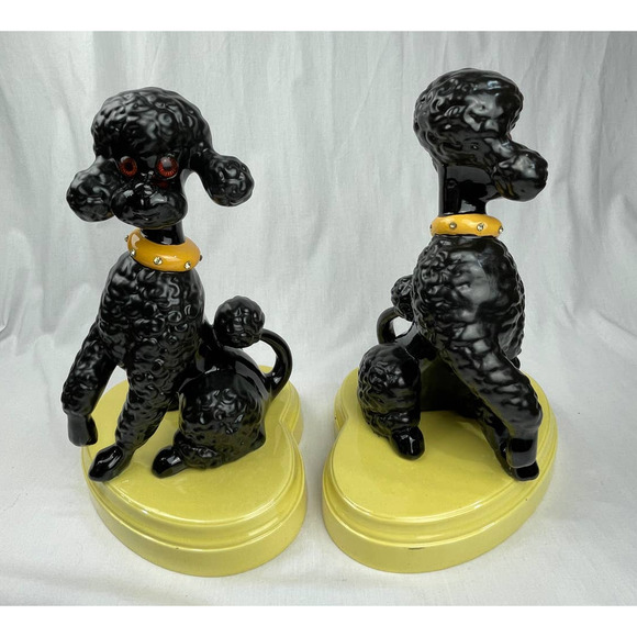 Vintage Poodle Lamp Base or Decor - set of 2 - Picture 1 of 11